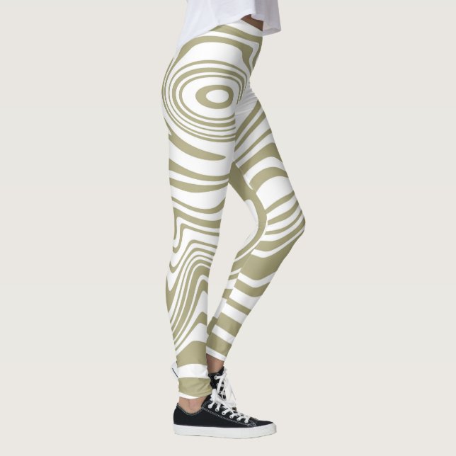 Artwork aus abstraktem Marmor | Leggings (Rechts)