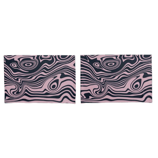 Artwork de marbre Abstrait | Housse d'oreiller (devant-Set)