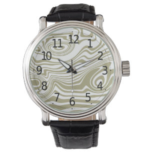 Artwork de marbre Abstrait Montre Homme