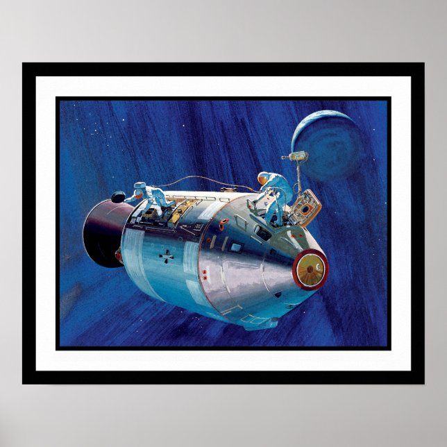 Artwork des NASA Apollo 15 Command Service Module Poster (Vorne)