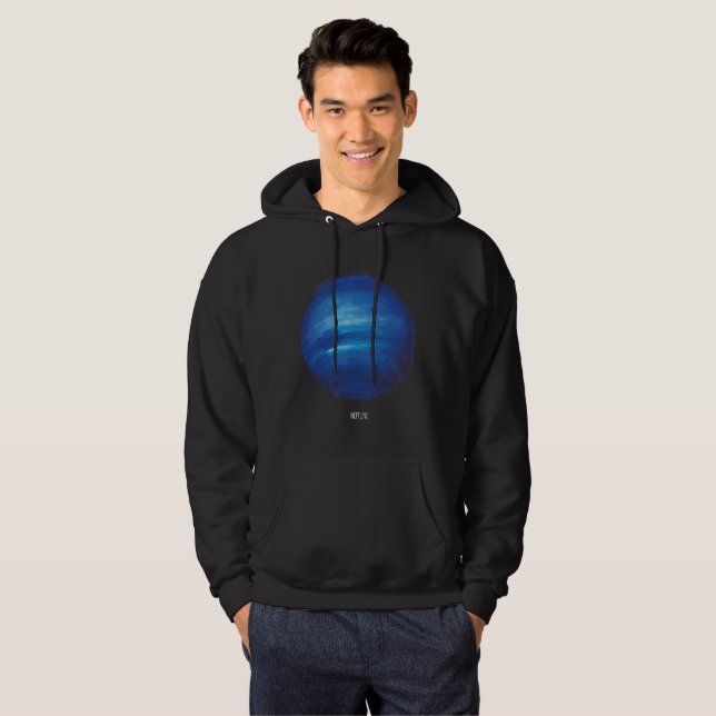Artwork des Neptun-Planeten - Illustration des kos Hoodie (Vorne ganz)