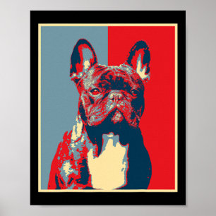 Artwork Frenchie - Vintage Silhouette French Bulld Poster