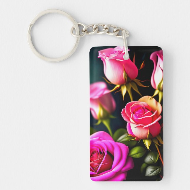 Artwork numérique Fleurs rose (Devant)
