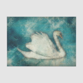 Artwork Swan Decoupage Tissue Paper Seidenpapier