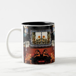 Arty Valentine Gift Collection- Decadent Noir Zweifarbige Tasse