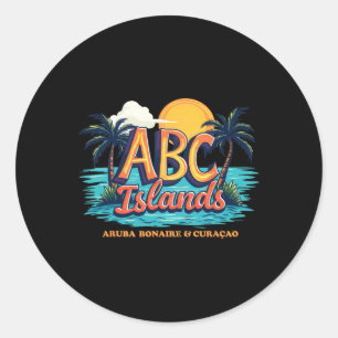 Aru Bonaire Curacao Kreuzfahrt Urlaub Karibik Abc Runder Aufkleber