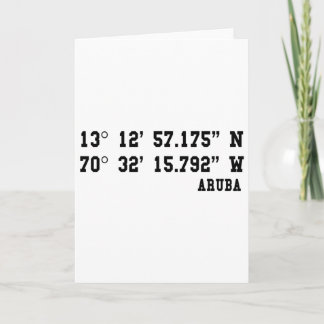 Aru Coordinates Design Sommerferien Karibik I Karte