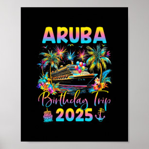 Aru Geburtstagsreise 2025 Kreuzfahrt Geburtstagsfe Poster