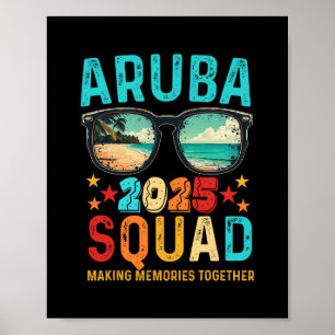 Aru Squad 2025 Urlaub Freund Familie passendes Gro Poster