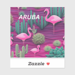 Aruba abc Inseln West Indies Ferien Karibik Aufkleber