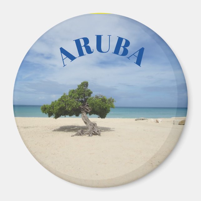 Aruba Beach Scene Magnet (Vorne)