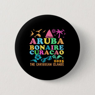Aruba Bonaire Curacao 2025 Insel Karibik Reise Button