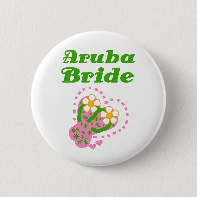 Aruba-Braut Button (Vorderseite)