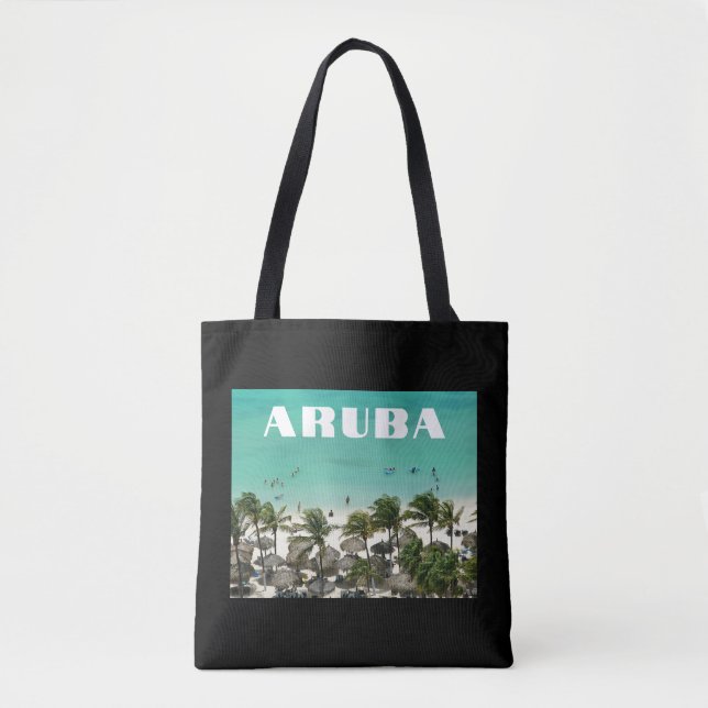 Aruba Caribbean Island Beach Scene Tasche (Vorderseite)