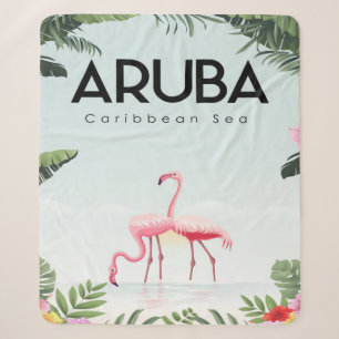 Aruba Caribbean Sea Flamingo Funny Flaming Sherpadecke