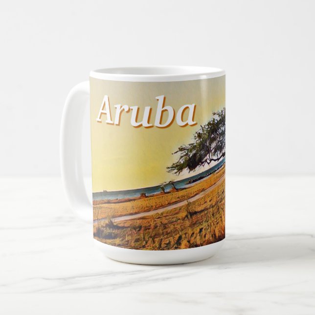 Aruba Divi Divi Trees Kaffeetasse (Vorderseite Links)