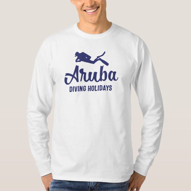 Aruba Diving Holidays Scuba Diver T-Shirt (Vorderseite)