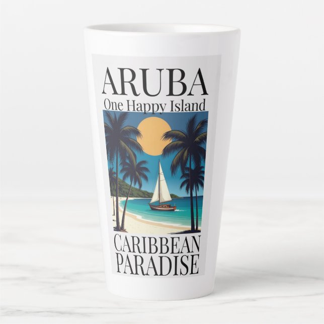 Aruba Eine Glückliche Insel Milchtasse (Vorderseite)