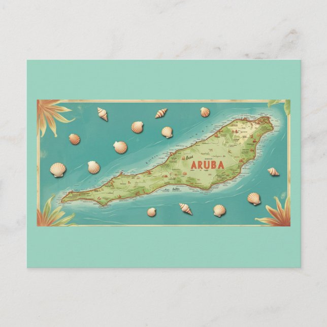 Aruba eine schöne Insel Postkarte (Vorderseite)