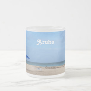 Aruba-Einsamkeit Mattglastasse