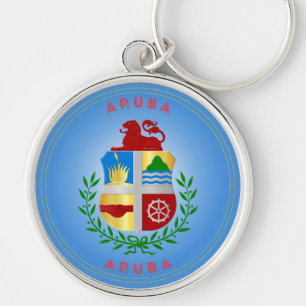 Aruba-Erbe-Emblem Schlüsselanhänger