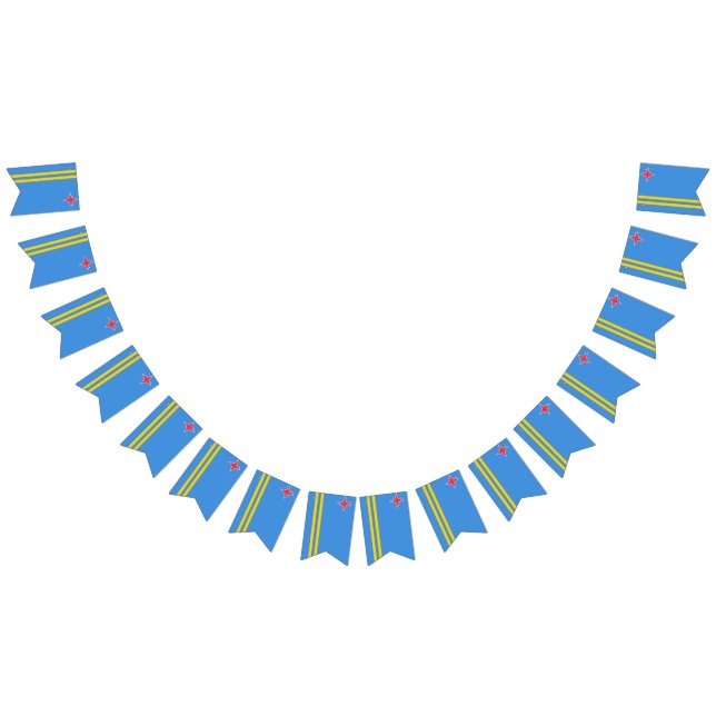 Aruba-Fahnenbanner Wimpelkette (Alle)