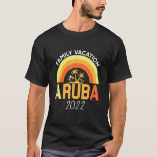 Aruba Familienurlaub 2022 Matching Family Palm Tr T-Shirt
