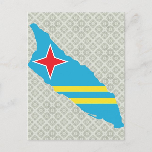 Aruba Flag Karte (Vorderseite)