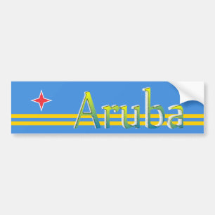 Aruba-Flagge Autoaufkleber