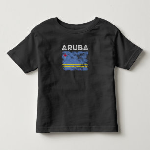 Aruba-Flagge beschädigt - Aruban-Flagge Kleinkind T-shirt