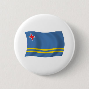 Aruba-Flagge-Button Button