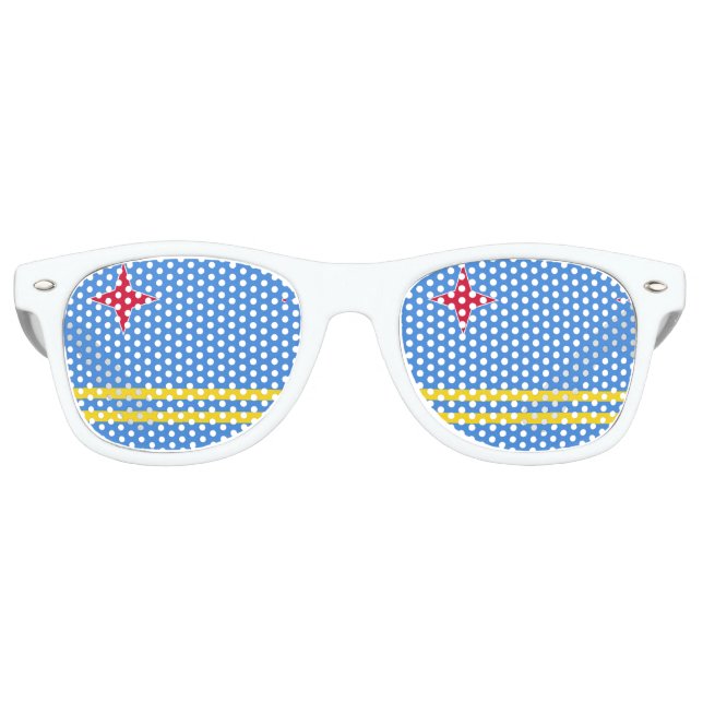 Aruba-Flagge Sonnenbrille (Vorderseite)
