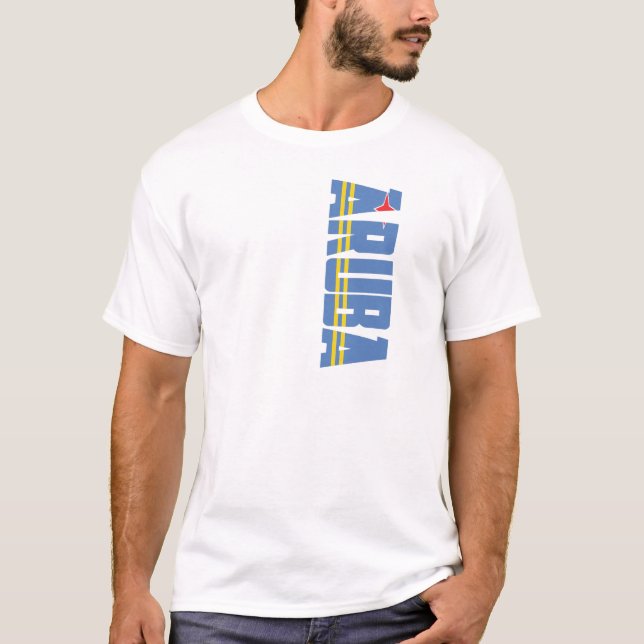 Aruba-Flagge T-Shirt (Vorderseite)