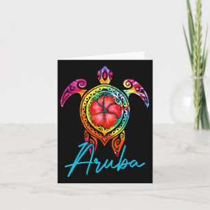 Aruba Gefärbte Krawatte Karte