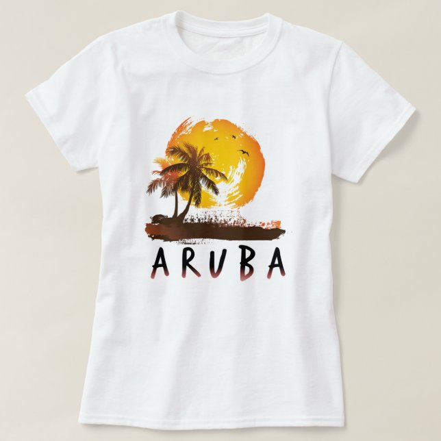 Aruba grunge T-Shirt (Design vorne)
