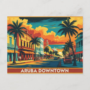 Aruba Innenstadt Postkarte