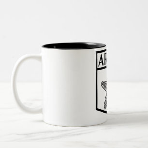 Aruba Insel Design - Schwarz 11 oz Zwei-Töne-Tasse Zweifarbige Tasse