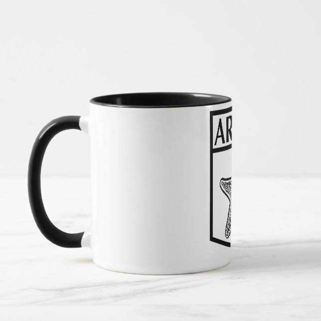Aruba Island Design - Black 11 oz Combo Tasse (Links)