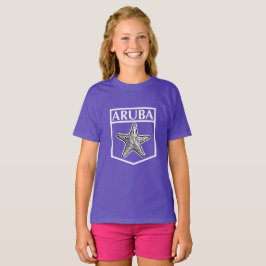 Aruba Island Design - Girls' Basic T - Shirt