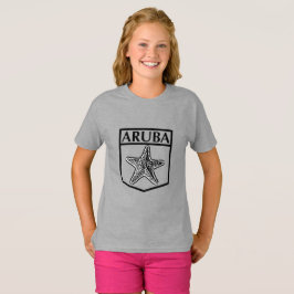 Aruba Island Design - Girls' Basic T - Shirt