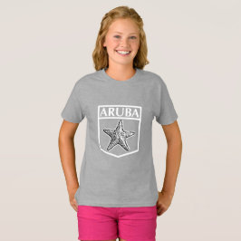 Aruba Island Design - Girls' Basic T - Shirt
