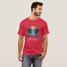 Aruba Island Design (Version 2) - Basic Dark T-Shi T-Shirt