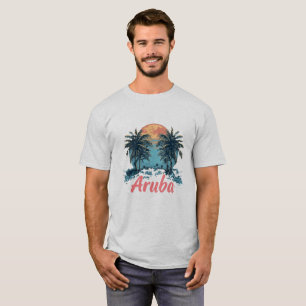 Aruba Island Design (Version 2) - Men's Basic T-Sh T-Shirt
