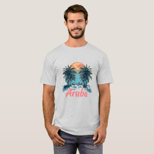 Aruba Island Design (Version 2) - Men's Basic T-Sh T-Shirt