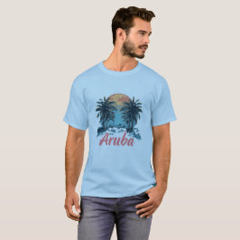 Aruba Island Design (Version 2) - Men's Basic T-Sh T-Shirt