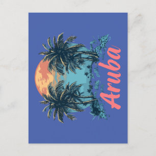 Aruba Island Design (Version 2) - Standard Postcar Postkarte
