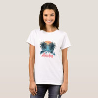 Aruba Island Design (Version 2) - Women's Basic T-