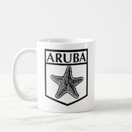 Aruba Island Design - White 11 oz Classic Tasse