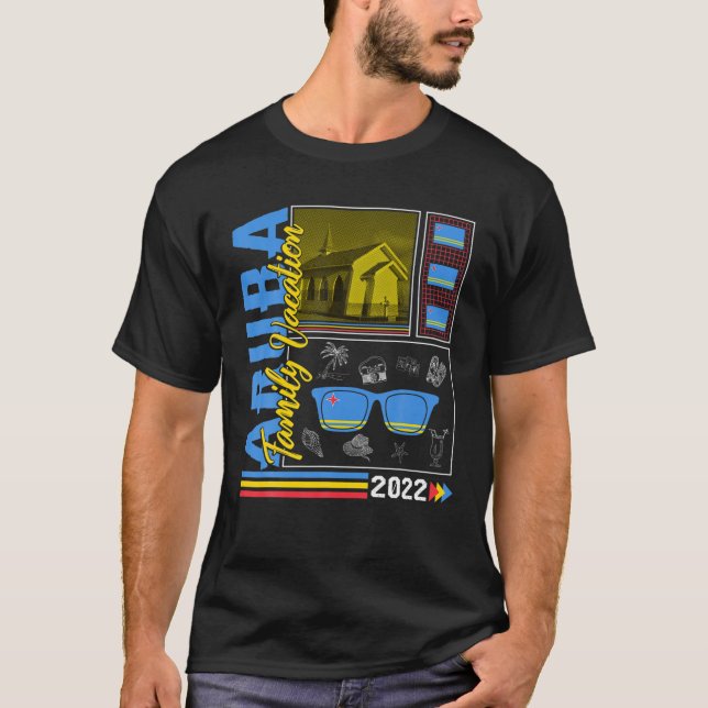 Aruba Island Family Vacation 2022 Travel Souvenir T-Shirt (Vorderseite)