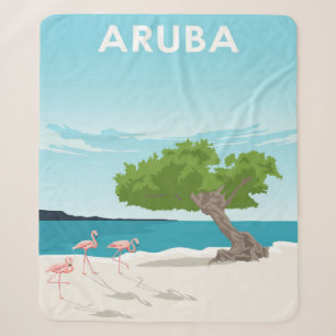 Aruba Island Travel Flamingo   Familie Flamingo Sherpadecke